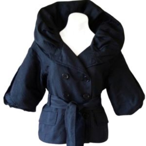 BCBG MAXAZRIA Suit Blazer Round Collar